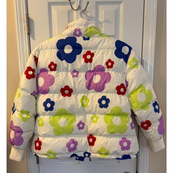 Wild Fable Women's Colorful Flower Puffer Jacket Coat Sz Large Winter Warm Cozy - Picture 3 of 9